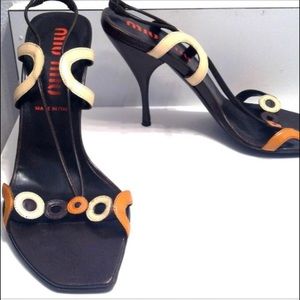Miu Miu Brown, Neutral sandal.